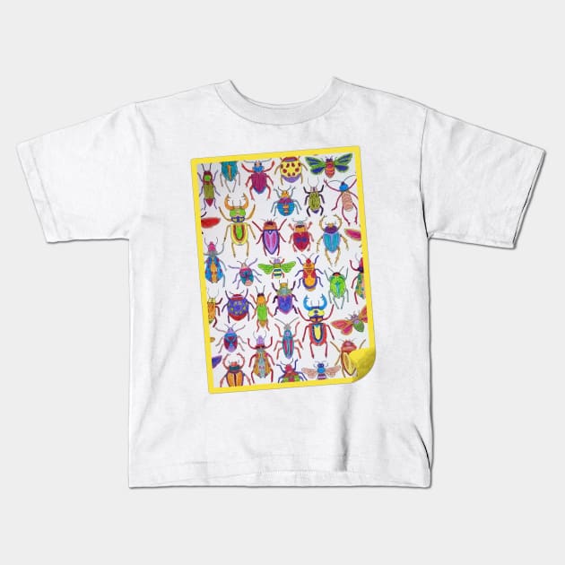 Insects Kids T-Shirt by mpmi0801